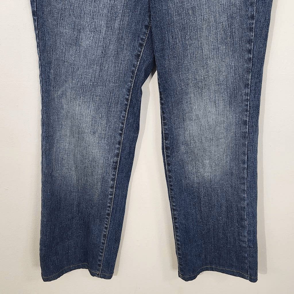 Talbots Stretch Denim Embellished Pockets Ankle Jeans Size 6 Petite