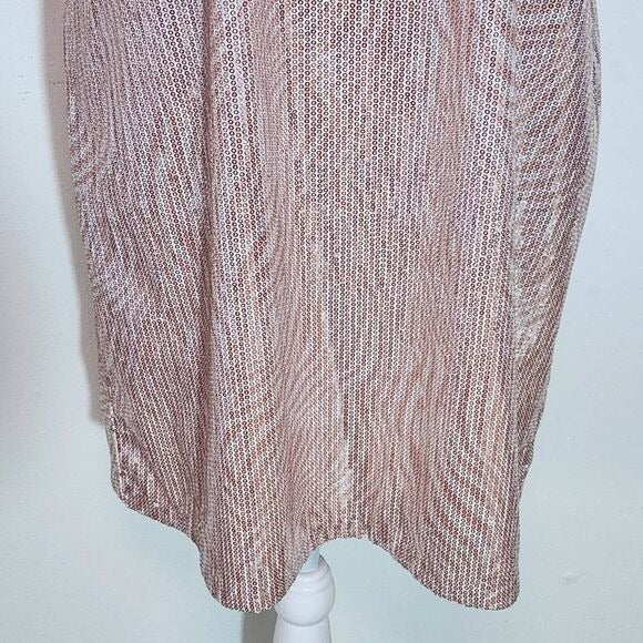 Michael Kors Pink Sequin Bodycon Mini Dress NWT Size Large Sequin Cocktail Dress
