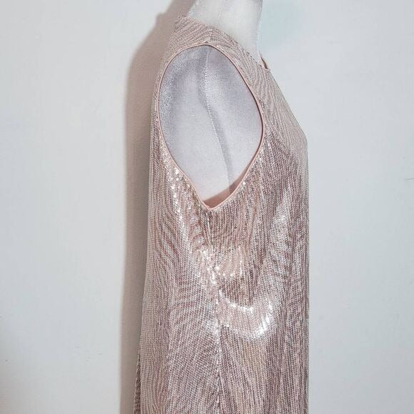 Michael Kors Pink Sequin Bodycon Mini Dress NWT Size Large Sequin Cocktail Dress
