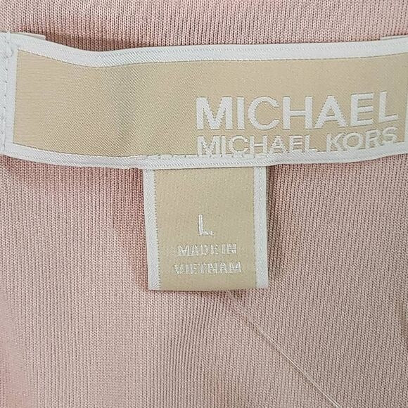 Michael Kors Pink Sequin Bodycon Mini Dress NWT Size Large Sequin Cocktail Dress