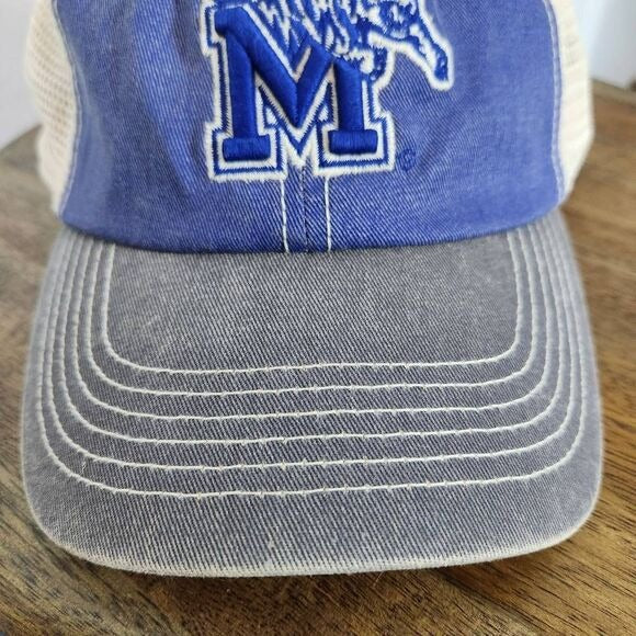 Top of the World Blue University of Memphis Tigers Baseball Cap One Size