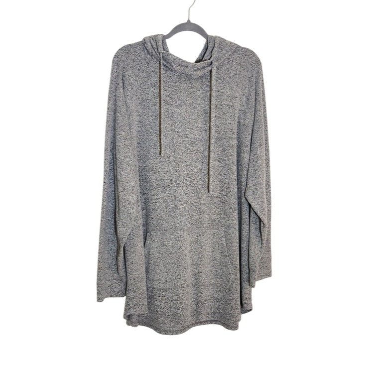 Torrid Heather Gray Textured Hoodie Pullover Size 4X