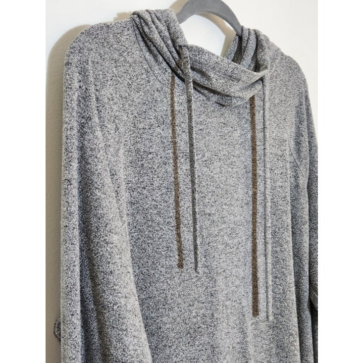 Torrid Heather Gray Textured Hoodie Pullover Size 4X