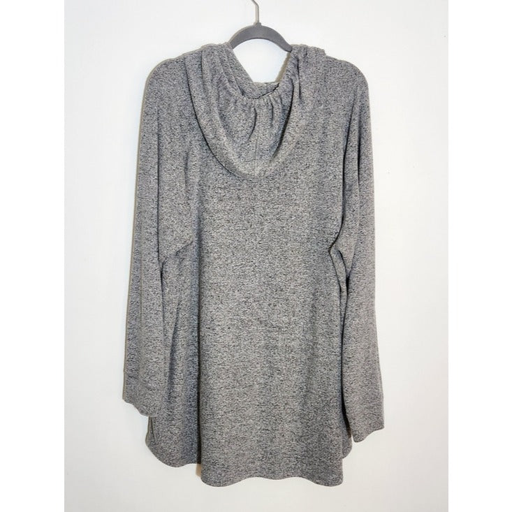 Torrid Heather Gray Textured Hoodie Pullover Size 4X