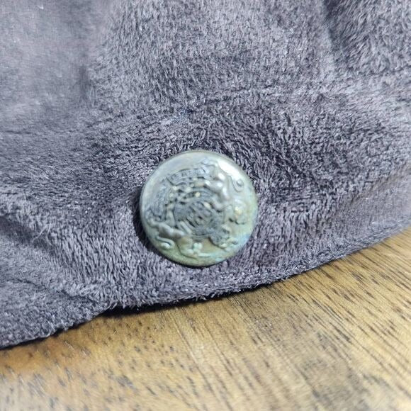 Angela & William Brown Faux Suede Hat One Size