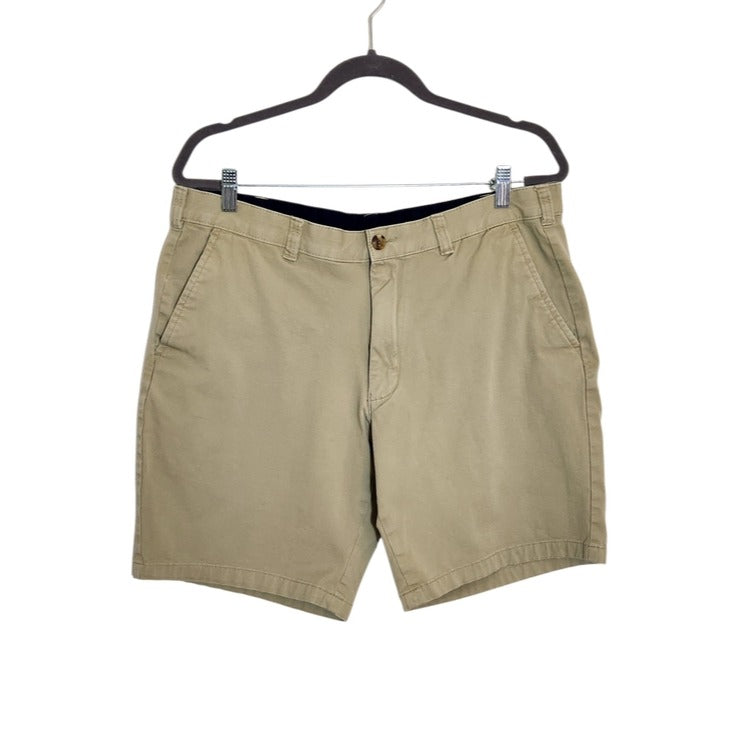 Club Room Khaki Flat Front Shorts Size 36