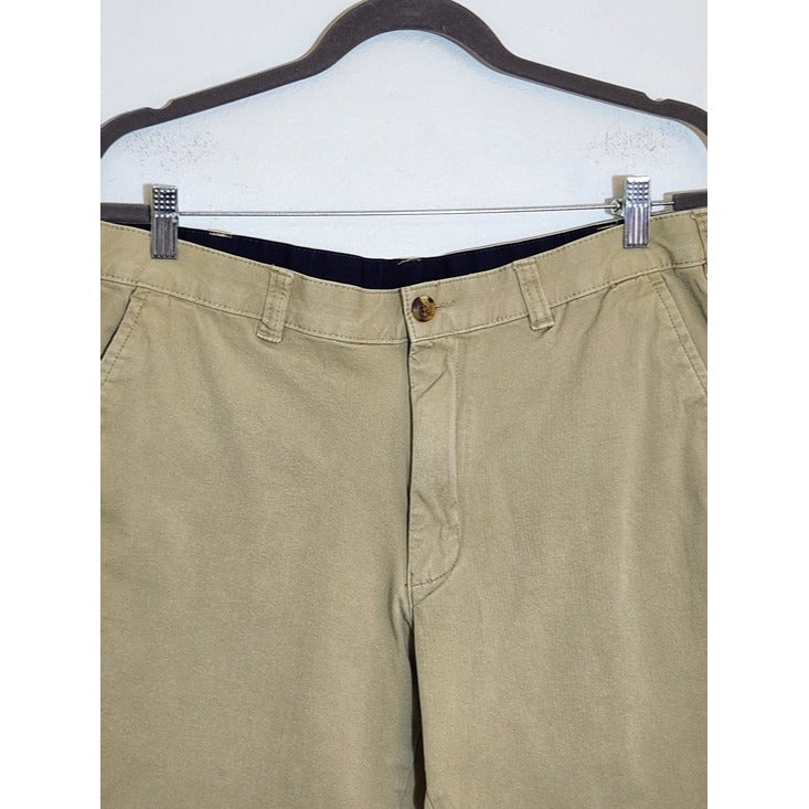 Club Room Khaki Flat Front Shorts Size 36