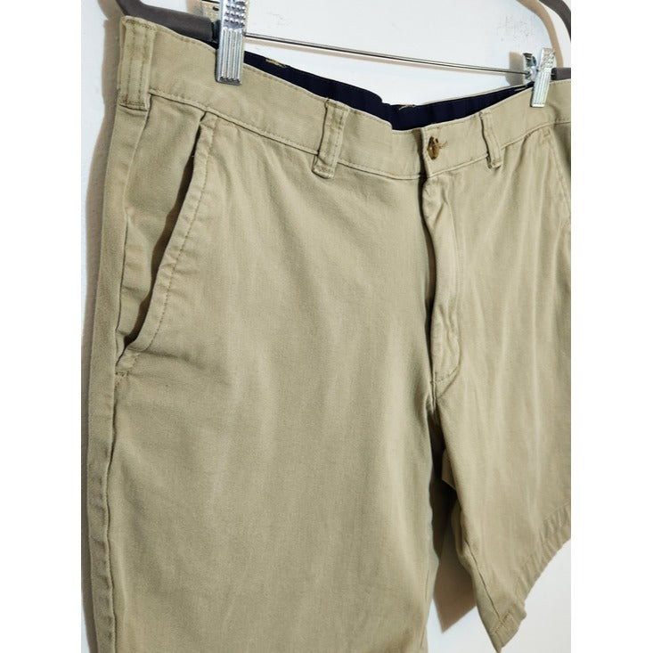 Club Room Khaki Flat Front Shorts Size 36