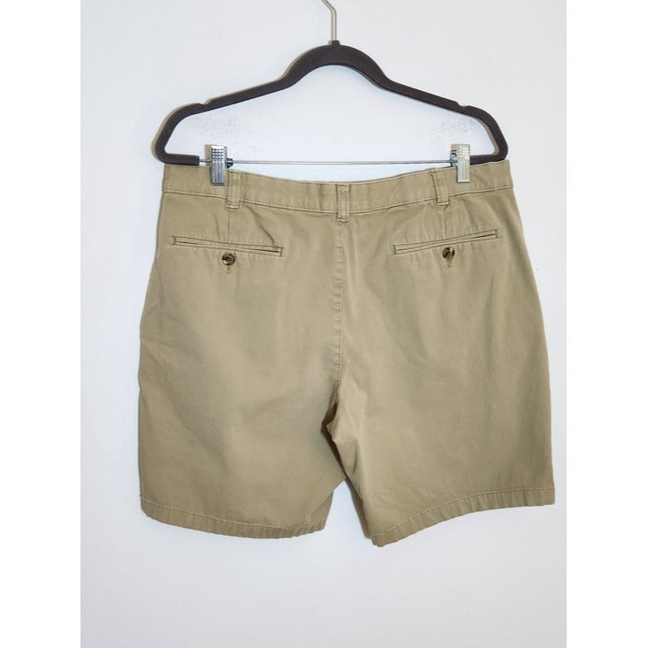 Club Room Khaki Flat Front Shorts Size 36