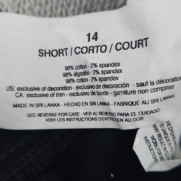 Gloria Vanderbilt Tapered Black Jeans Size 14 Short, New