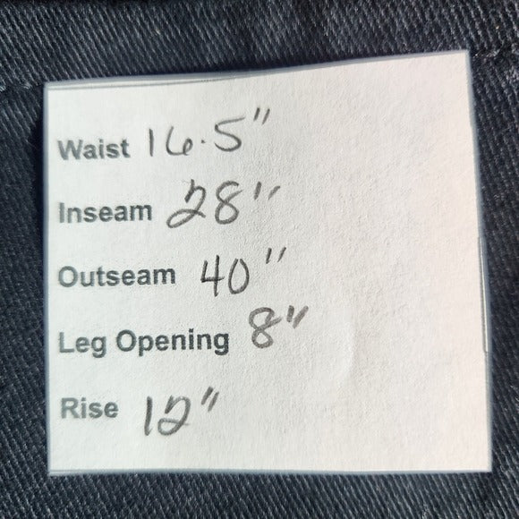 Gloria Vanderbilt Tapered Black Jeans Size 14 Short, New