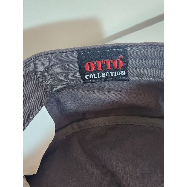 Otto Collection Distressed Gray Cadet Style Military Cap One Size NWOT