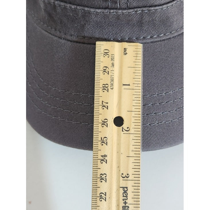 Otto Collection Distressed Gray Cadet Style Military Cap One Size NWOT