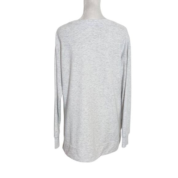 Green Tea Gray Sweatshirt Size Medium Heather Gray Pullover