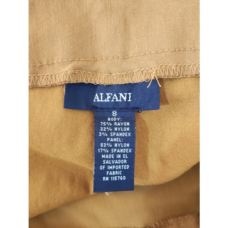 Alfani  Mustard Gold Pull-On Capri Pants Size 8