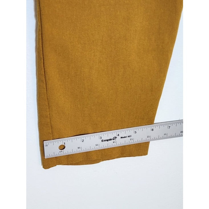Alfani  Mustard Gold Pull-On Capri Pants Size 8