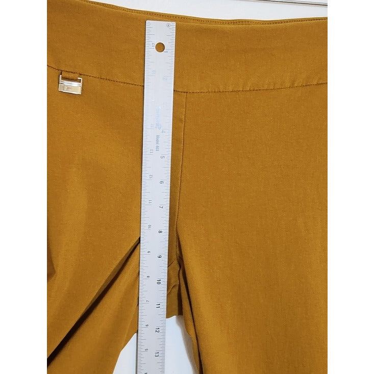Alfani  Mustard Gold Pull-On Capri Pants Size 8