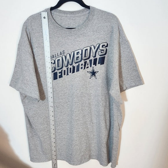 Dallas Cowboys Light Heather Gray Short Sleeve Tee Size 2XL