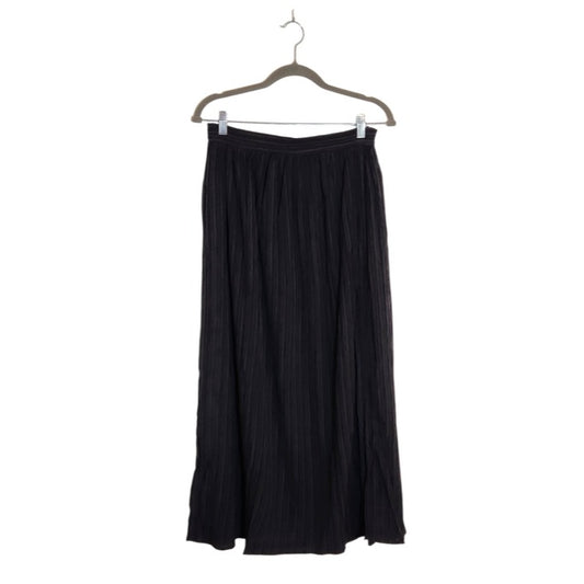 Lulus Black Plissé Maxi Skirt Size XS NWT