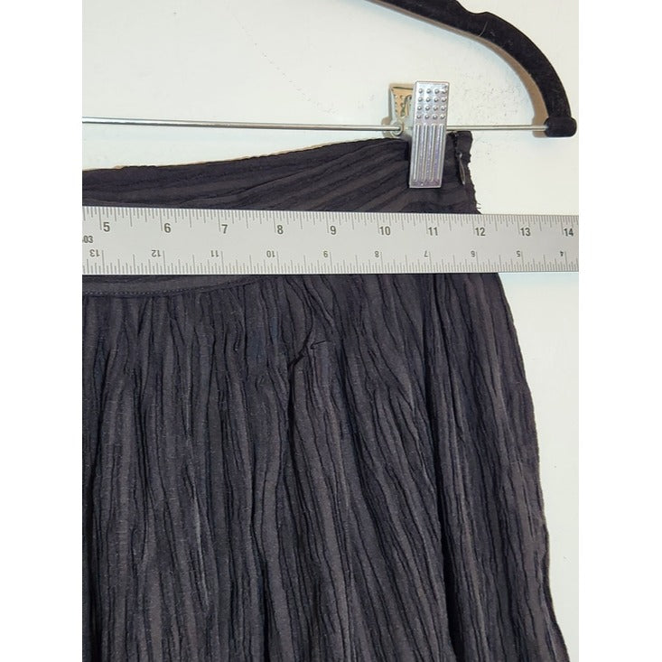 Lulus Black Plissé Maxi Skirt Size XS NWT
