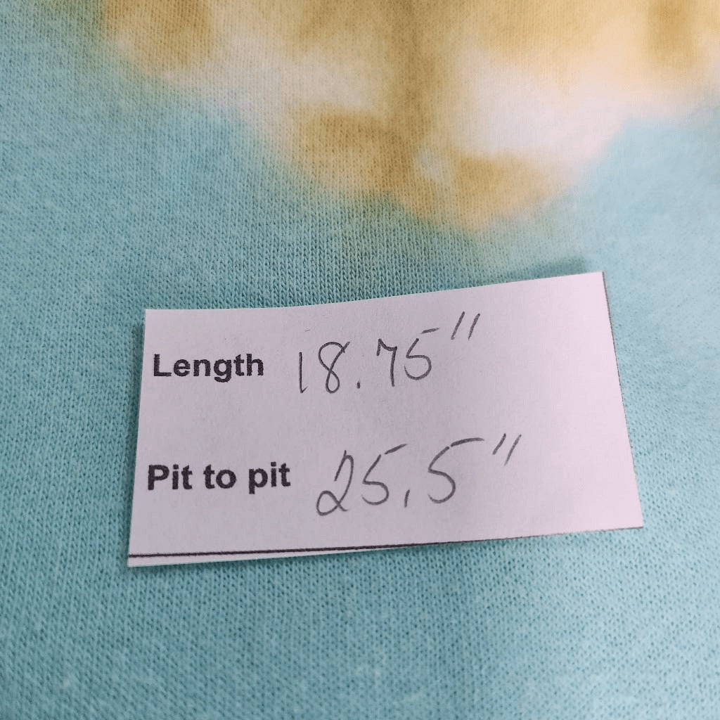 Wild Fable Blue and Gold Tie-Dye Cropped Hoodie Sweatshirt Size XL Tie-Dye Top