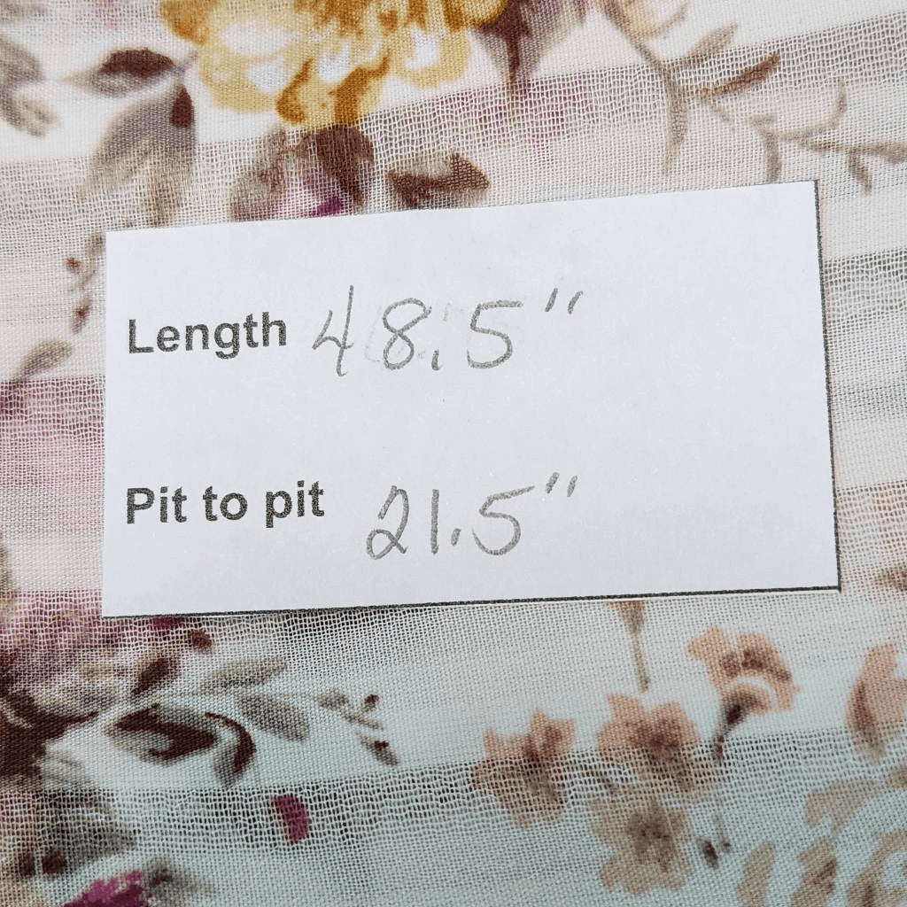 Indigo Rose White and Pink Floral Boho Midi Dress Size Large Wedding Guest Dress