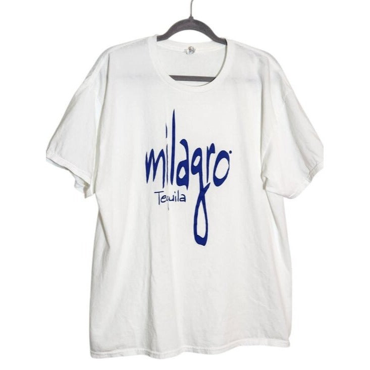 Hanes White Milagro Tequila Graphic T-Shirt Size XL