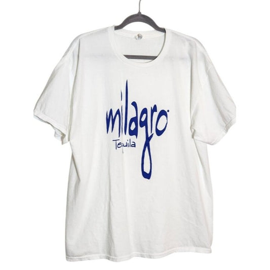 Hanes White Milagro Tequila Graphic T-Shirt Size XL