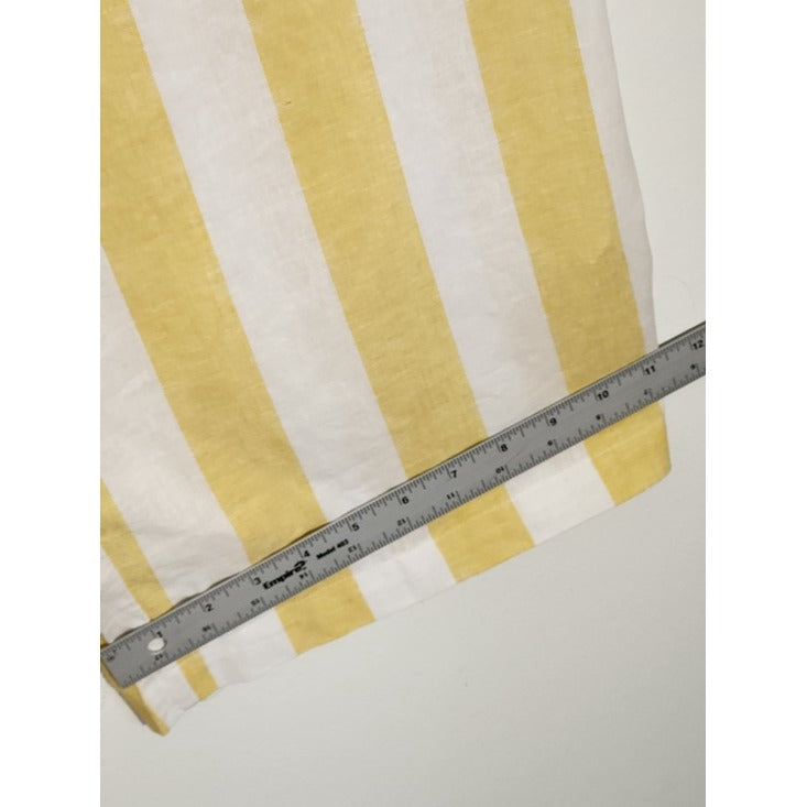 Soho by New York & Company Yellow Stripe Strapless Jumpsuit Size Large NWT