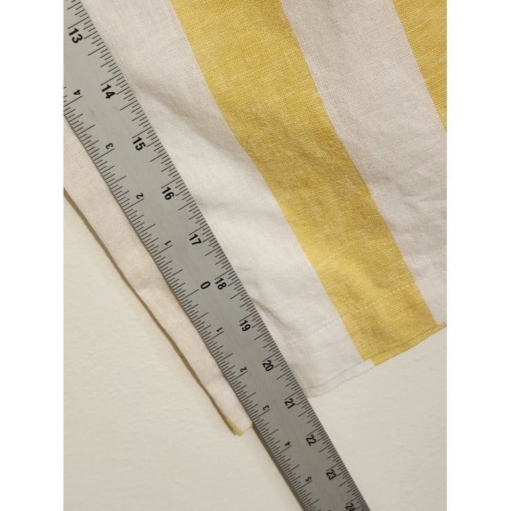 Soho by New York & Company Yellow Stripe Strapless Jumpsuit Size Large NWT