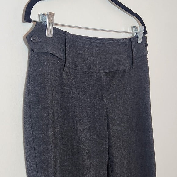 Body by Victoria Christie Fit Gray Dress Pants with Flare Legs Size 4 Tall
