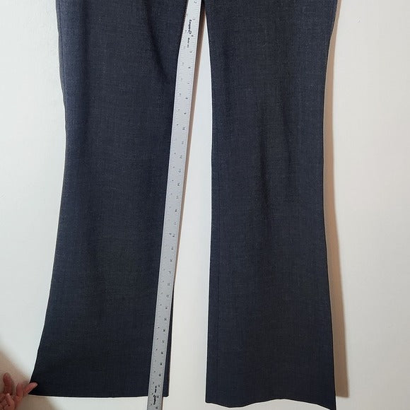 Body by Victoria Christie Fit Gray Dress Pants with Flare Legs Size 4 Tall