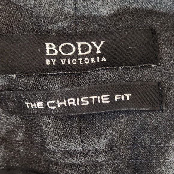 Body by Victoria Christie Fit Gray Dress Pants with Flare Legs Size 4 Tall