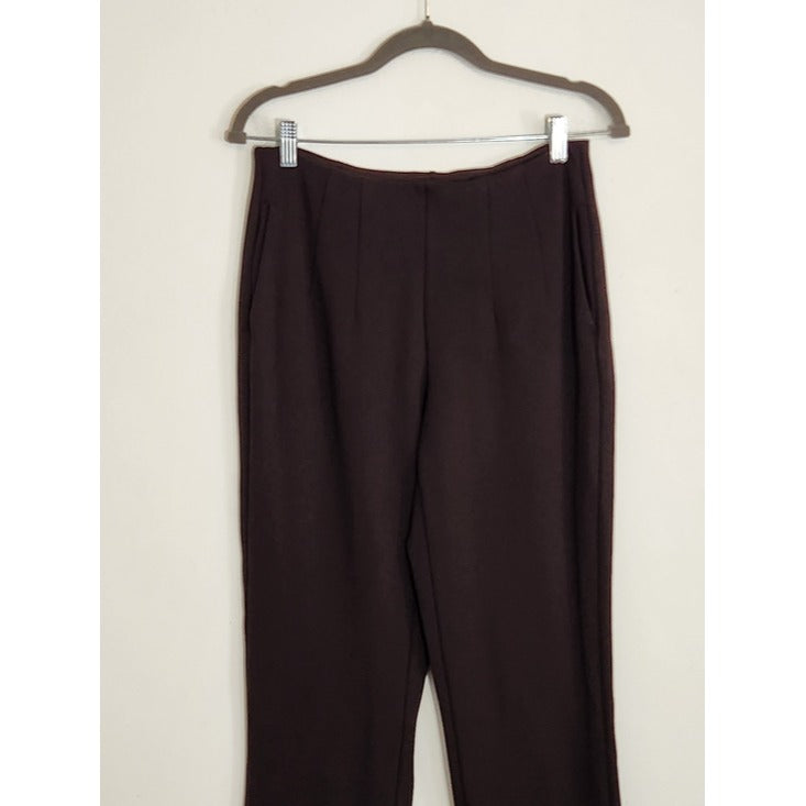 Belle by Kim Gravel Dark Brown Pull-On Pants Size 10