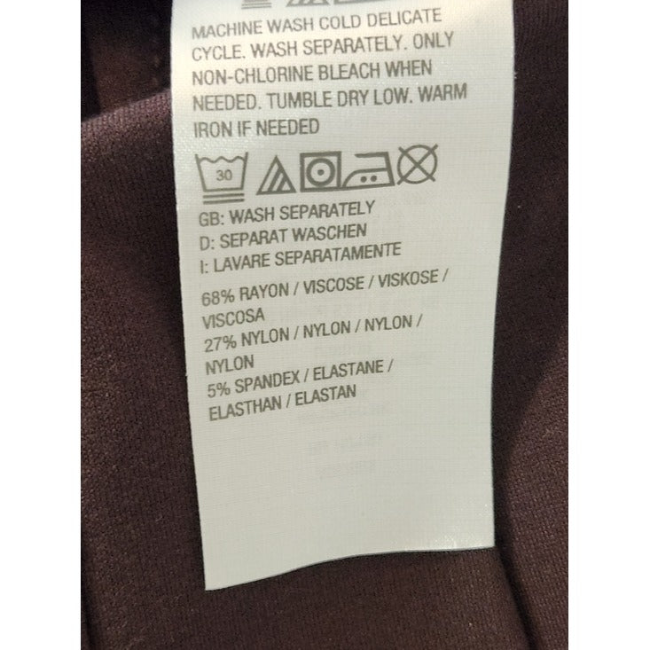 Belle by Kim Gravel Dark Brown Pull-On Pants Size 10