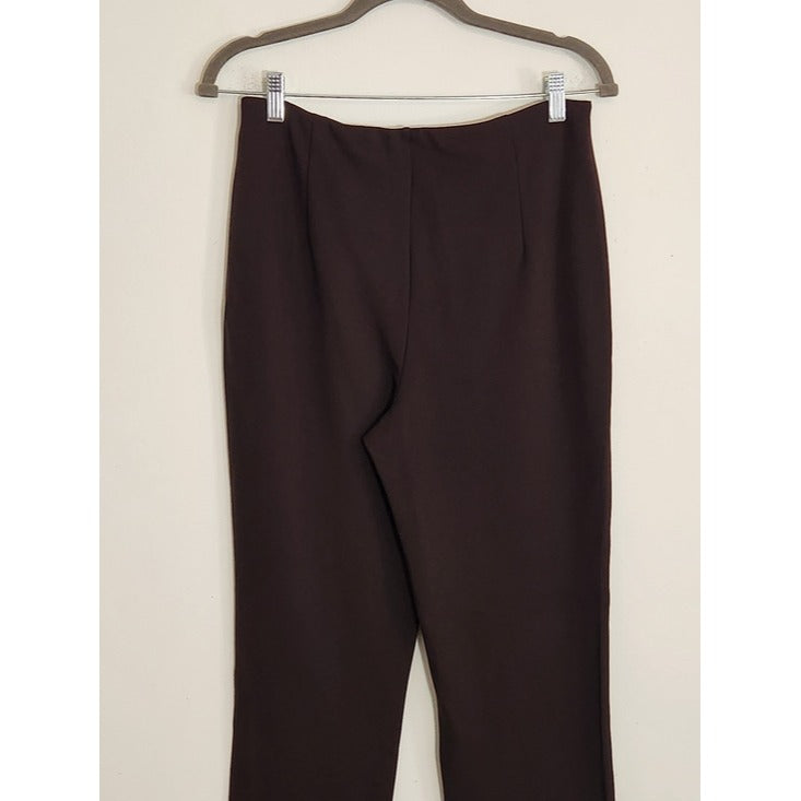 Belle by Kim Gravel Dark Brown Pull-On Pants Size 10