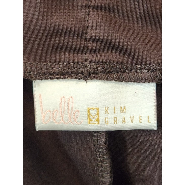 Belle by Kim Gravel Dark Brown Pull-On Pants Size 10
