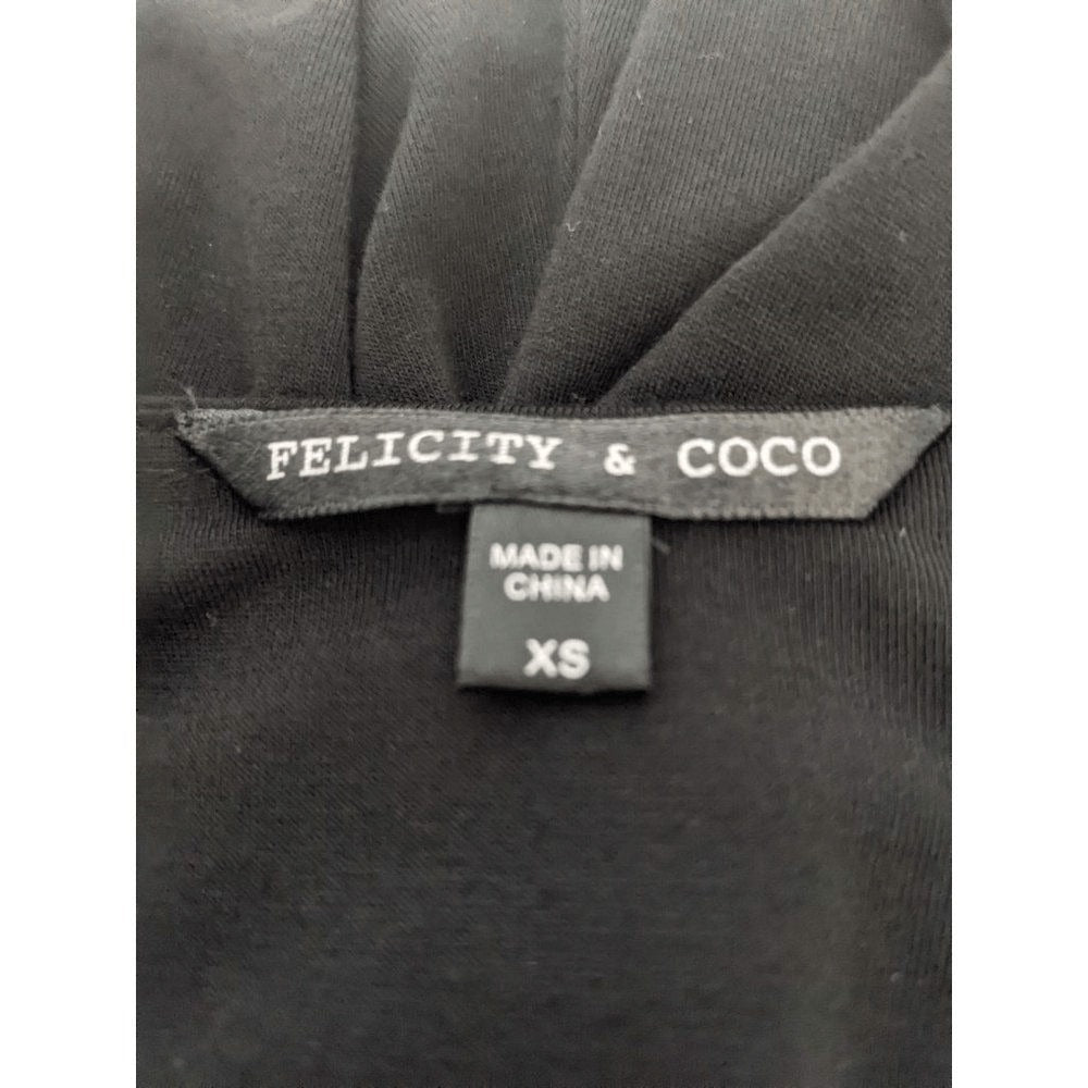 Felicity & Coco High Low Black Midi Dress Size XS Black Stretchy Knit Sundress