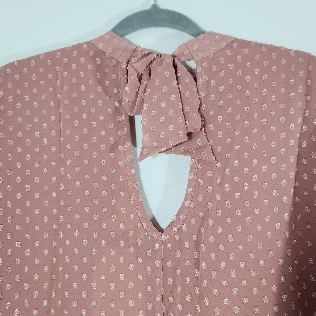 Band of the Free Dusty Pink Bell Sleeve Boho Top Size Medium NWT Pink Blouse