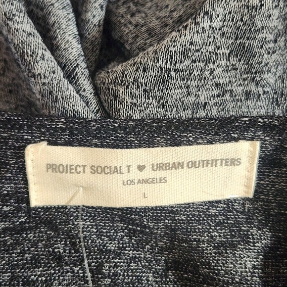 Project Social T Urban Outfitters Gray Textured V-Neck Tee Size Large NWT