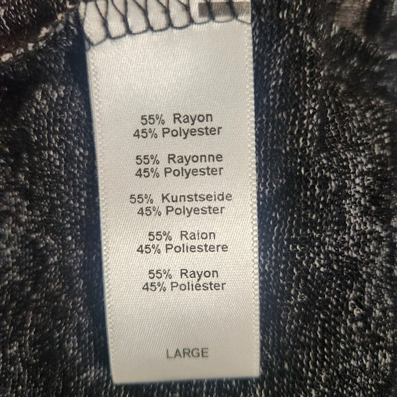 Project Social T Urban Outfitters Gray Textured V-Neck Tee Size Large NWT