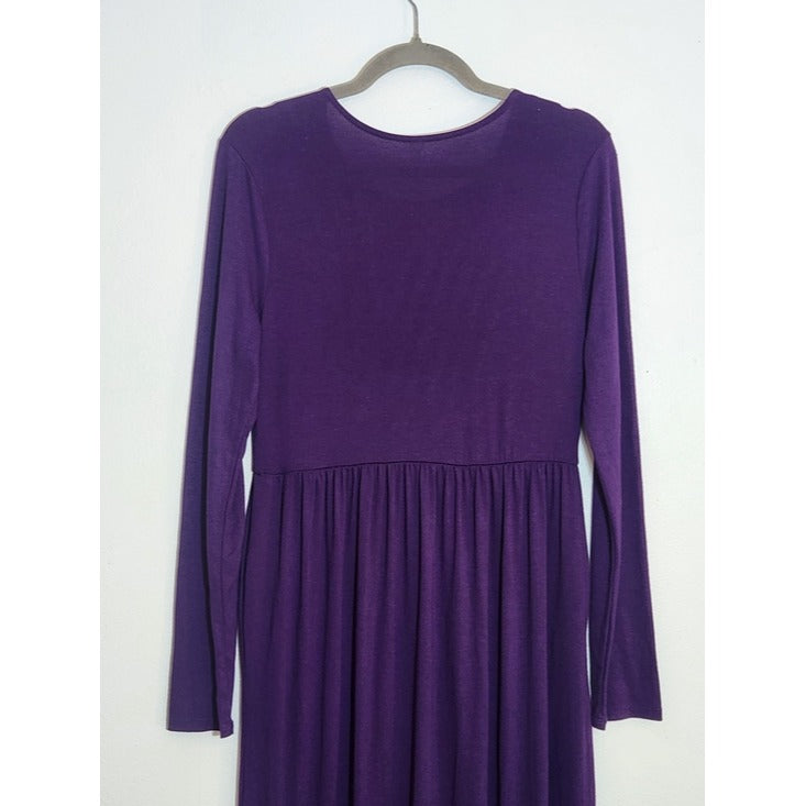 Zenana Outfitters Purple Maxi Dress Size Large