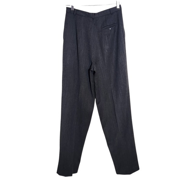 Talbots Classic Gray Wool Pleated Dress Pants Size 8