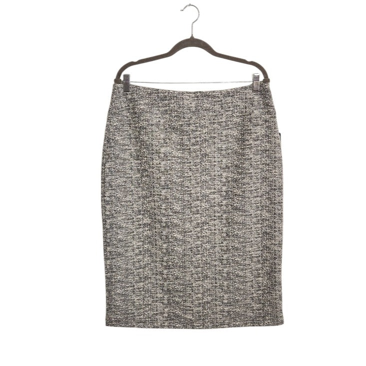 Soho Apparel Black and White Tweed Pencil Skirt Size Large NWT