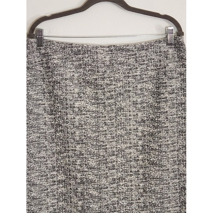 Soho Apparel Black and White Tweed Pencil Skirt Size Large NWT