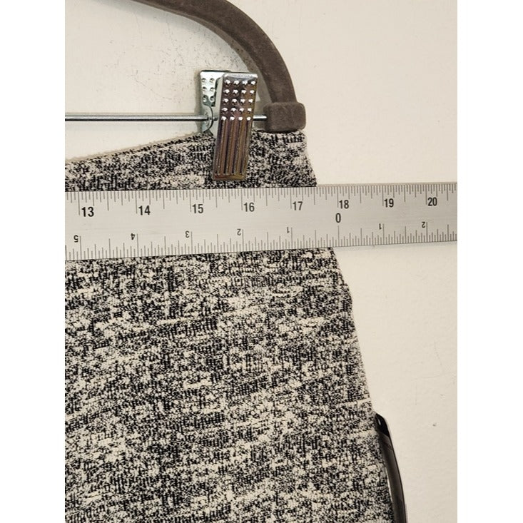 Soho Apparel Black and White Tweed Pencil Skirt Size Large NWT