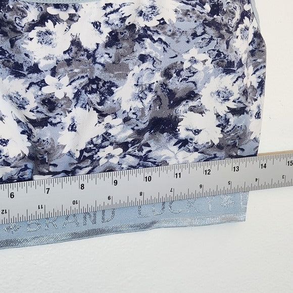 Lucky Brand Blue Floral Print Sports Bra Size XL