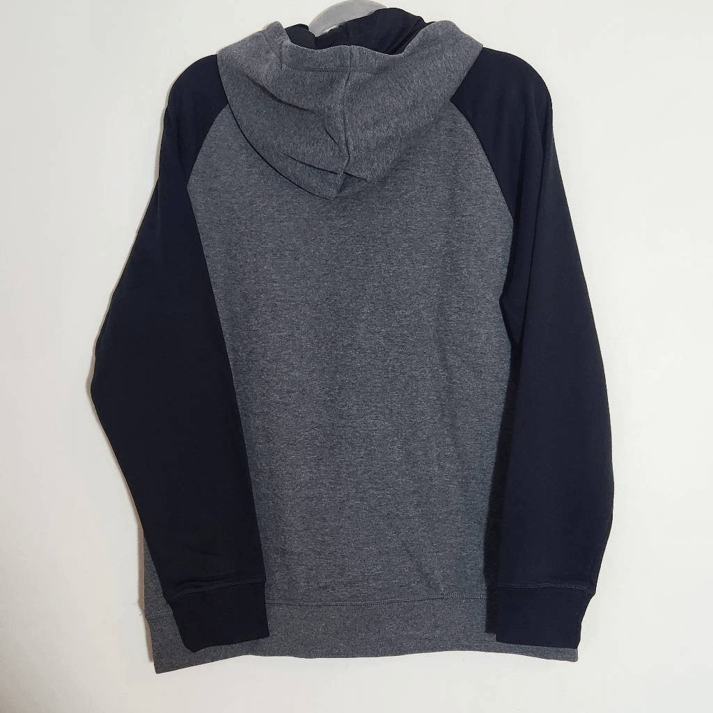 Reebok Charcoal Gray Logo Pullover Hoodie NWT Size Large Gray and Black Hoodie