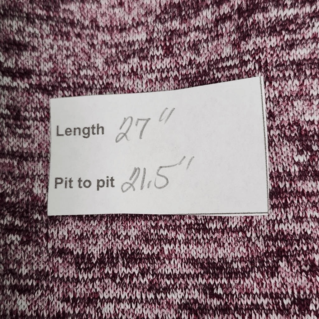 Athleta Plum Top with Draped Cutout in Back Size Medium Burgundy Knit Top