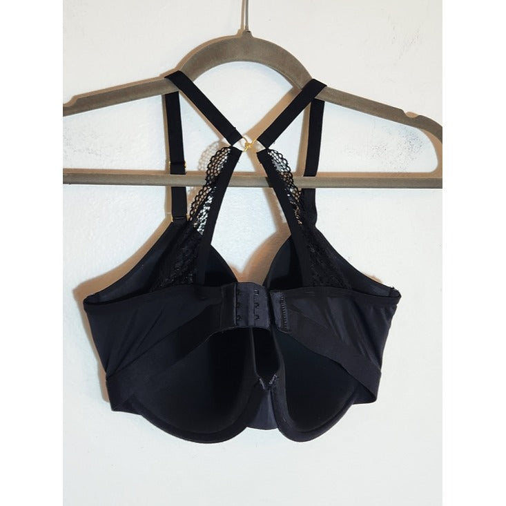 Lively Black Smooth Cup Convertible Racerback Bra Size 36DDD